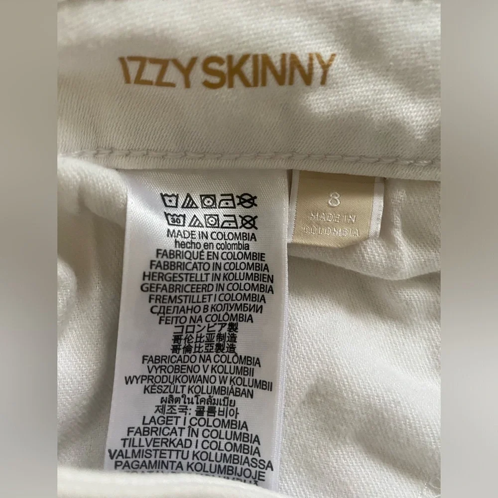 MICHAEL KORS White Izzy Skinny Jeans - Size 8